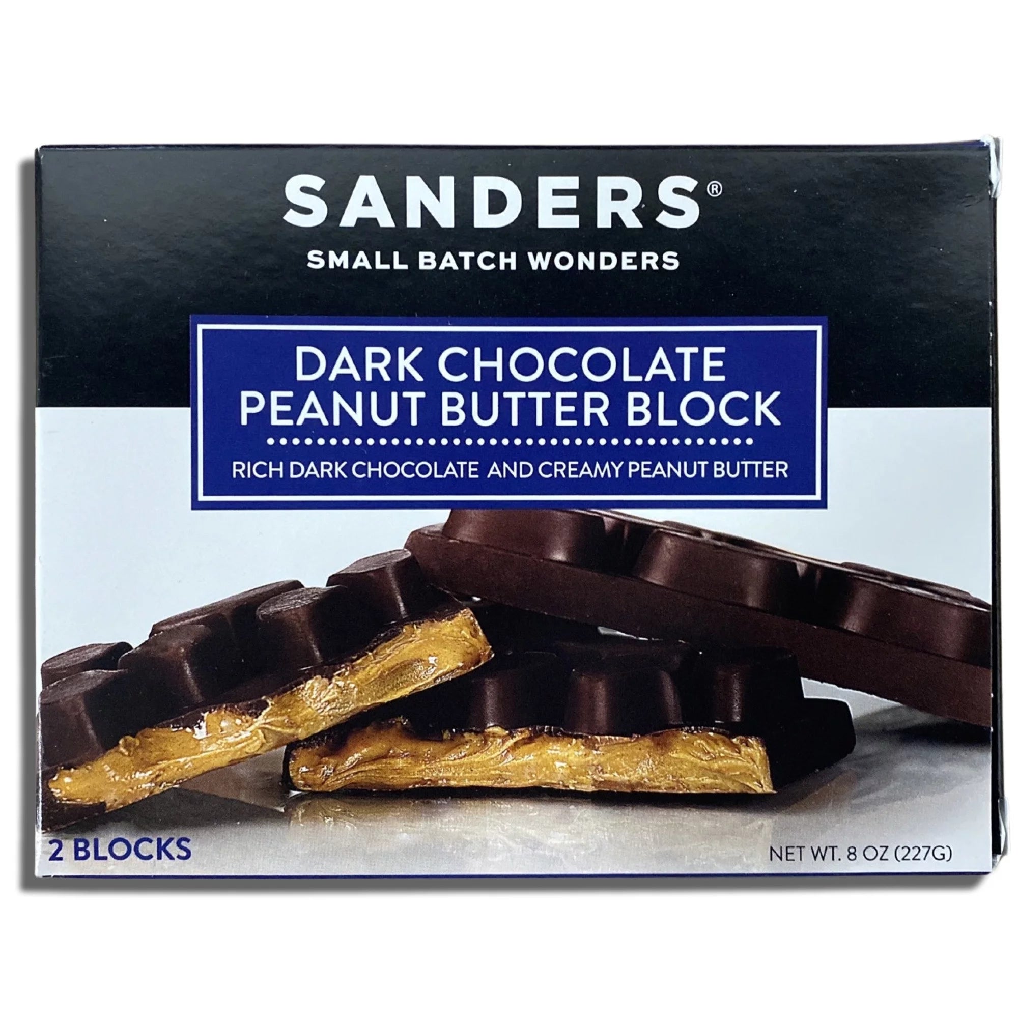 Dark Chocolate Peanut Butter Block, 8 Ounces, 2-Pack U183