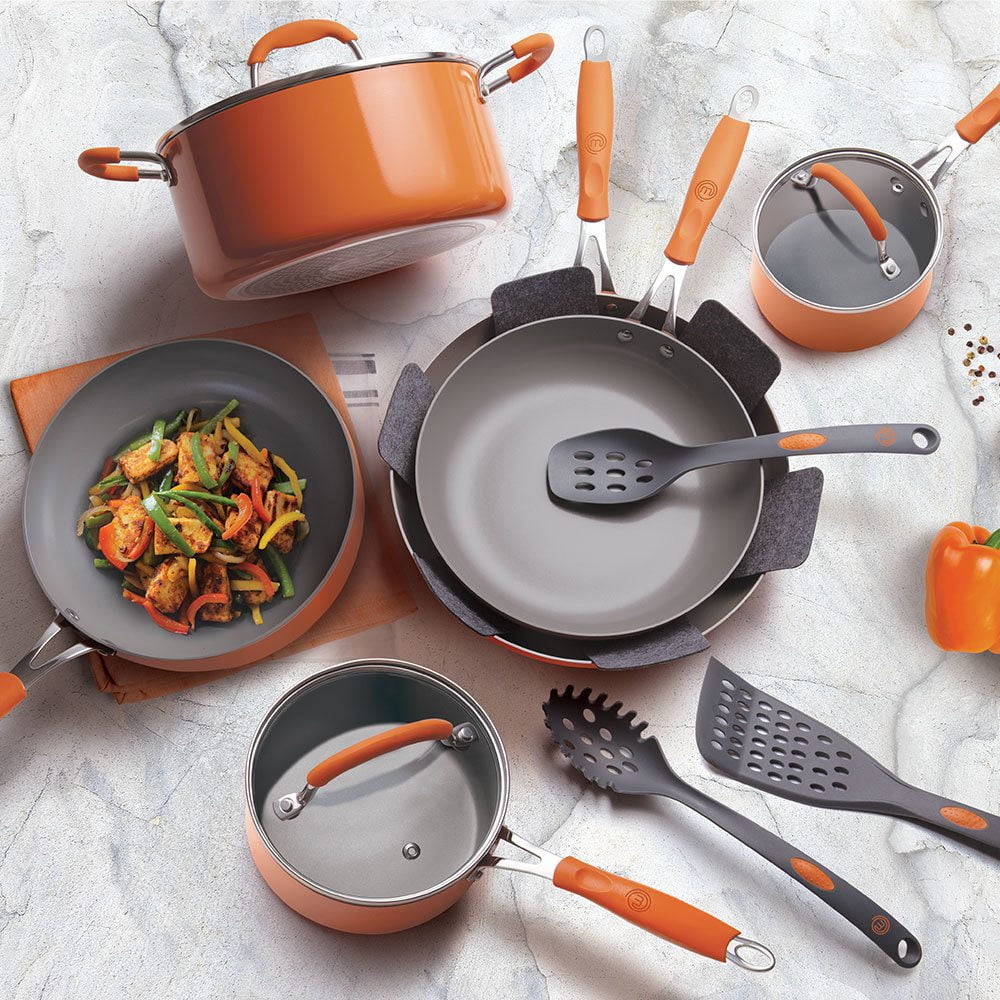 15 Piece Cookware Set Orange T5697