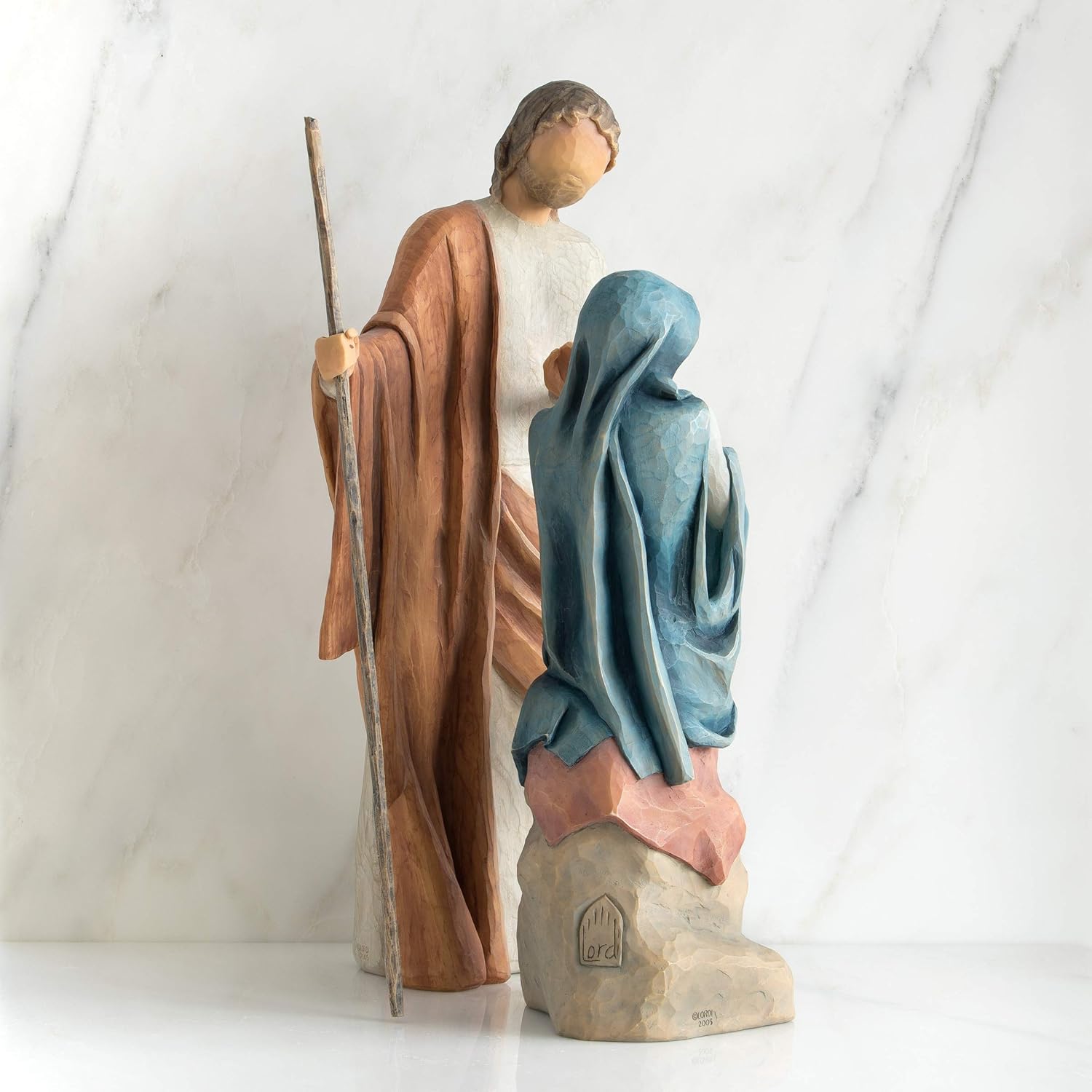 Nativity figures, hand-painted sculpted set P959