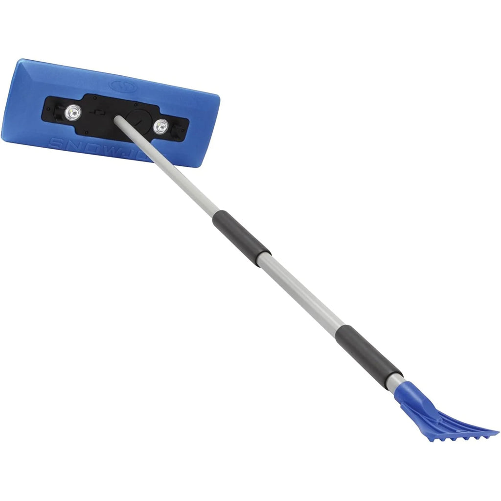 4-in-1 Telescoping Snow Broom with Ice Scraper and LED Lights W72876