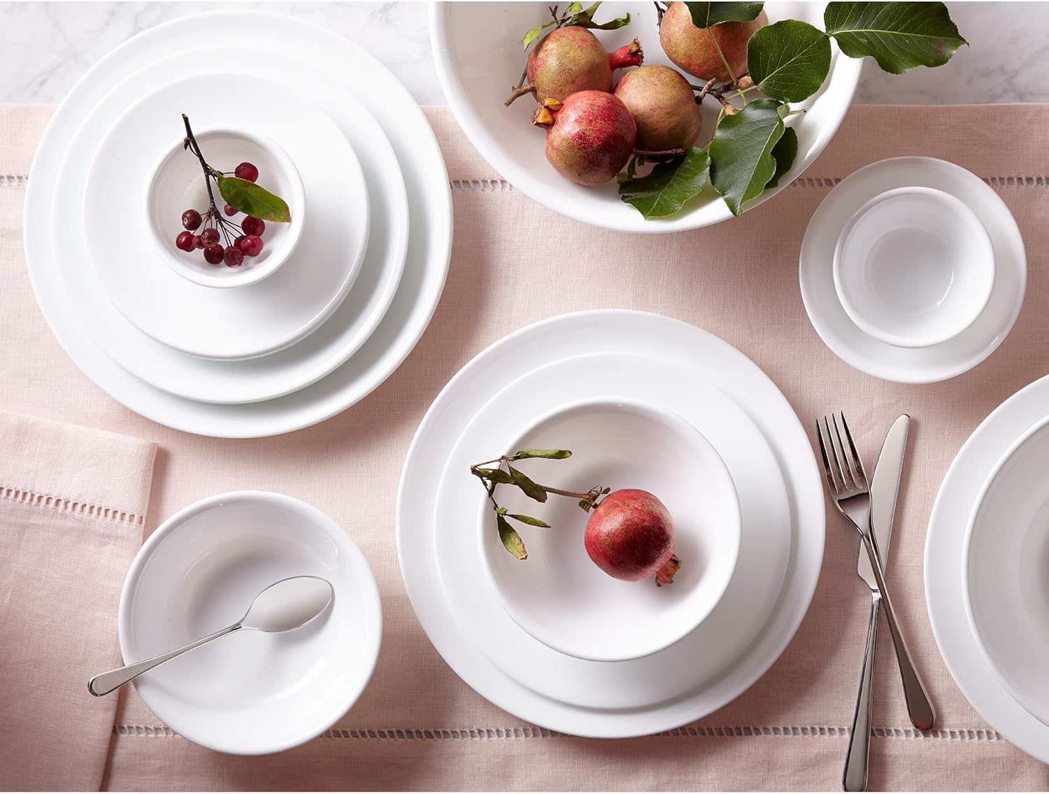 Winter Frost White 50-Piece Dinnerware Set P58887
