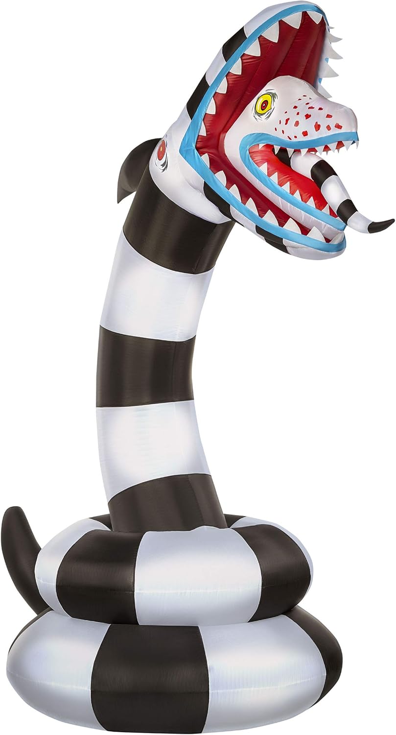 Spirit Halloween 8.9 Ft Beetlejuice Sandworm Inflatable Decoration