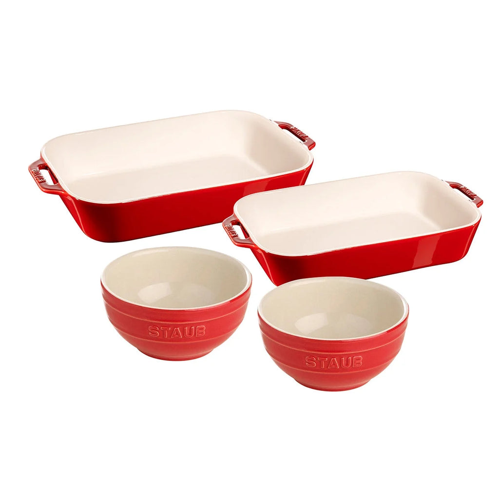 Ceramic 4-Piece Baker's Set for Baking A1323