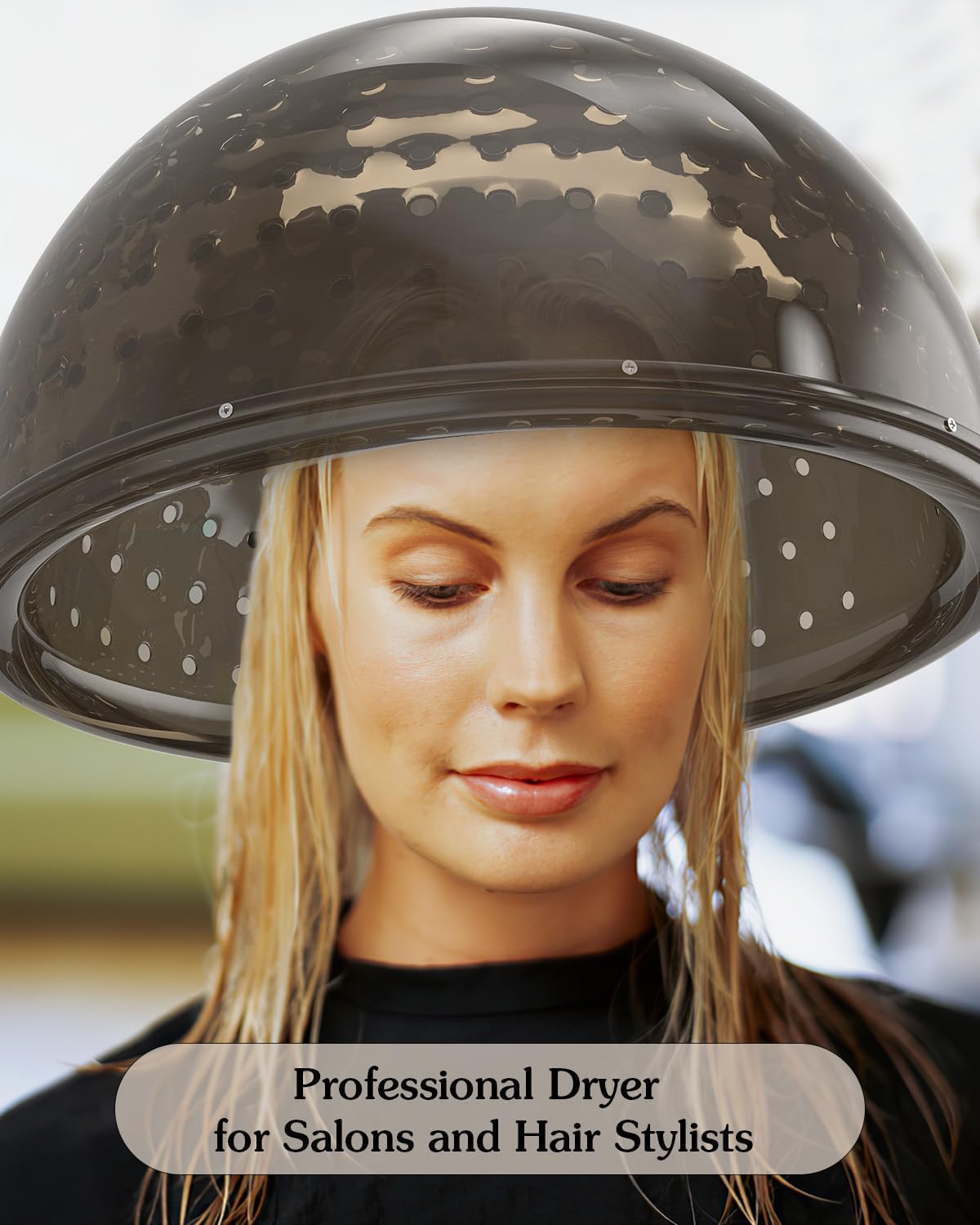 Portable Hooded Hair Dryer with Stand, 60-Minute Timer F583501