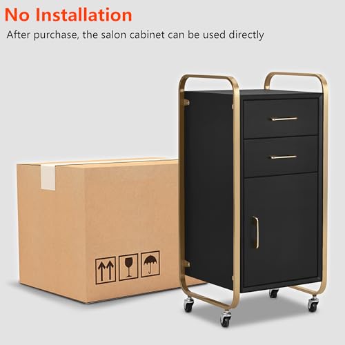 Salon Storage Trolley Cart with Wheels for Hair Stylist S96331