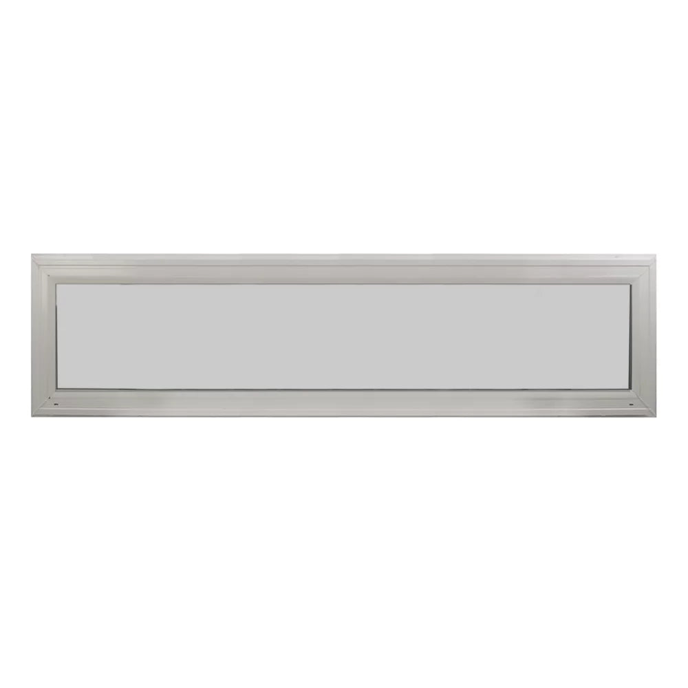 Double Pane Transom Window 72" x 10" Vinyl Window Argon Gass DP66 Non-Opening Low-E Glass