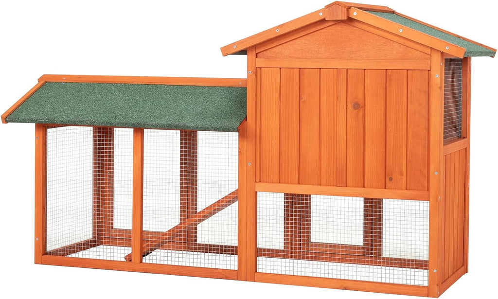 Wooden Chicken Coop with Wheels for Small Animals P671312