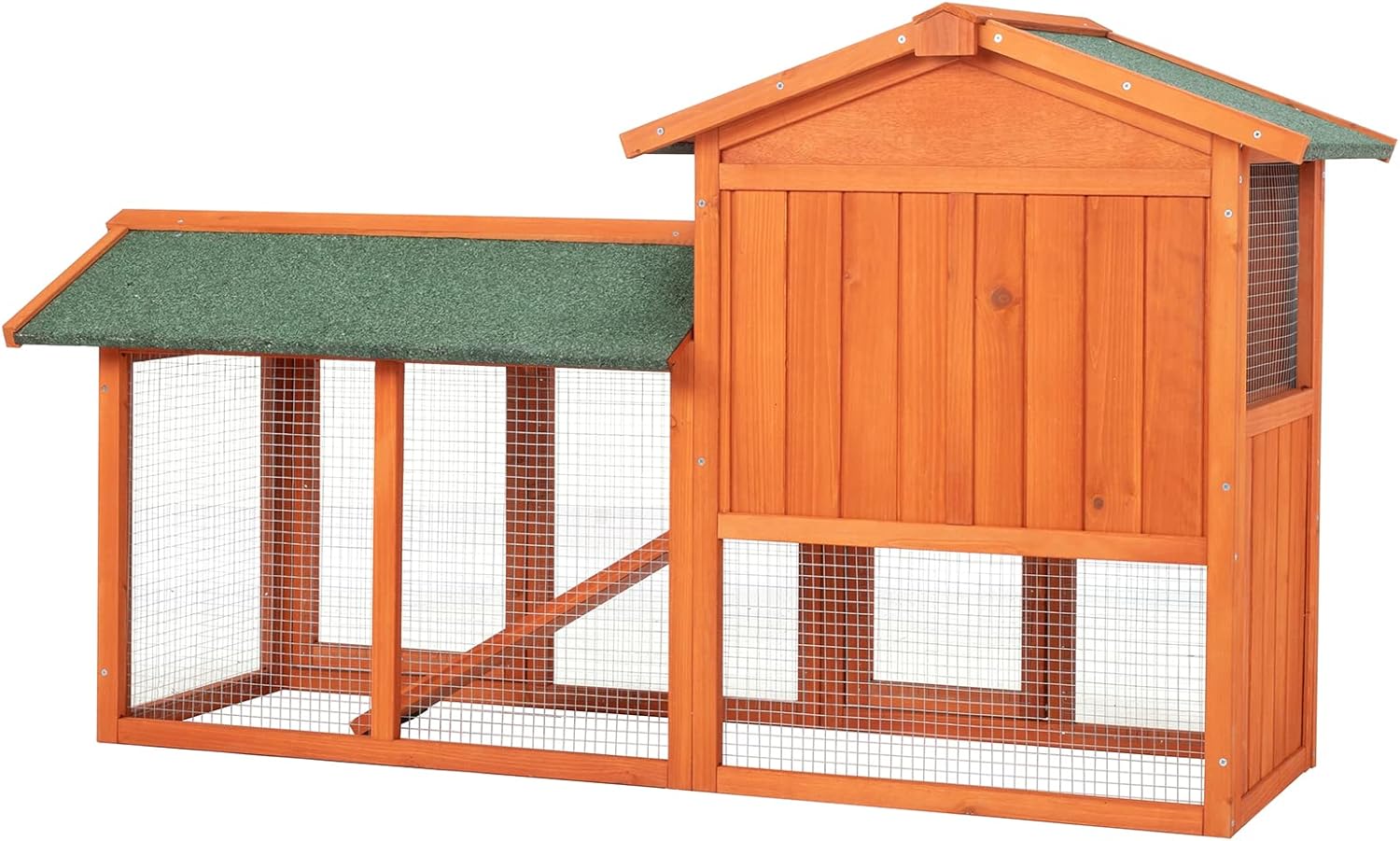 Wooden Chicken Coop with Wheels for Small Animals P671312