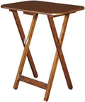 Powell Furniture Burke Tray Tables, Cherry, 15.72 x 26.38 x 23.58