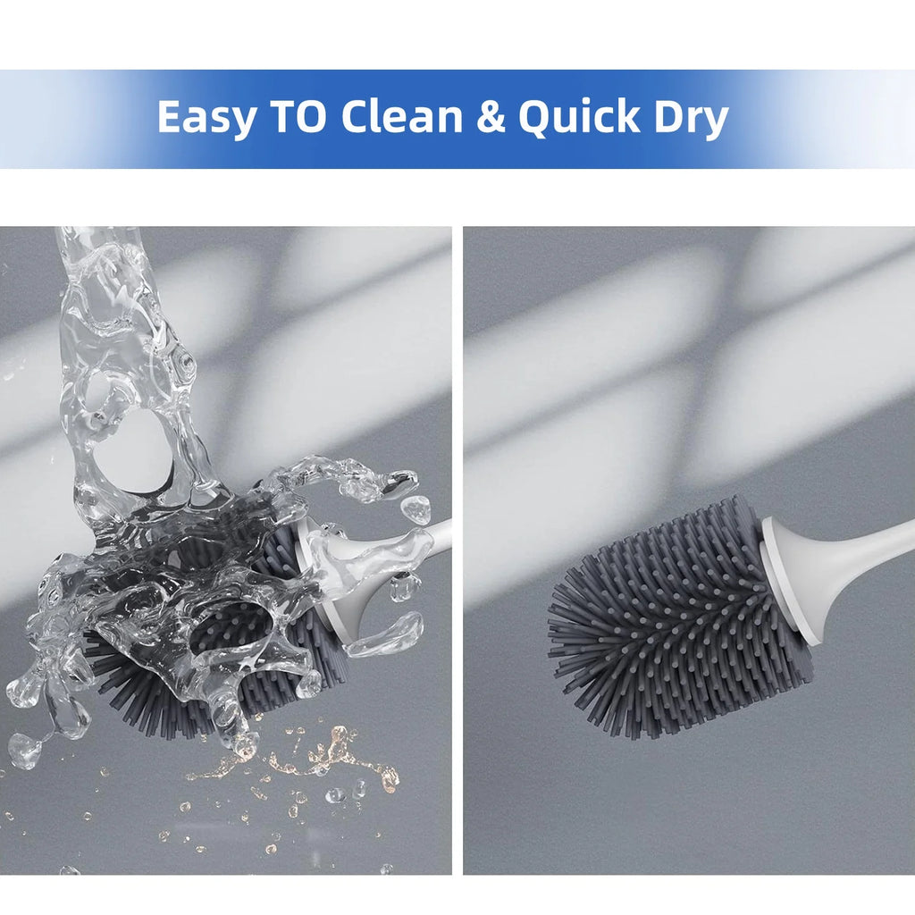 Toilet Brush and Caddy Holder Set for Bathroom (2 Pack) Y2911