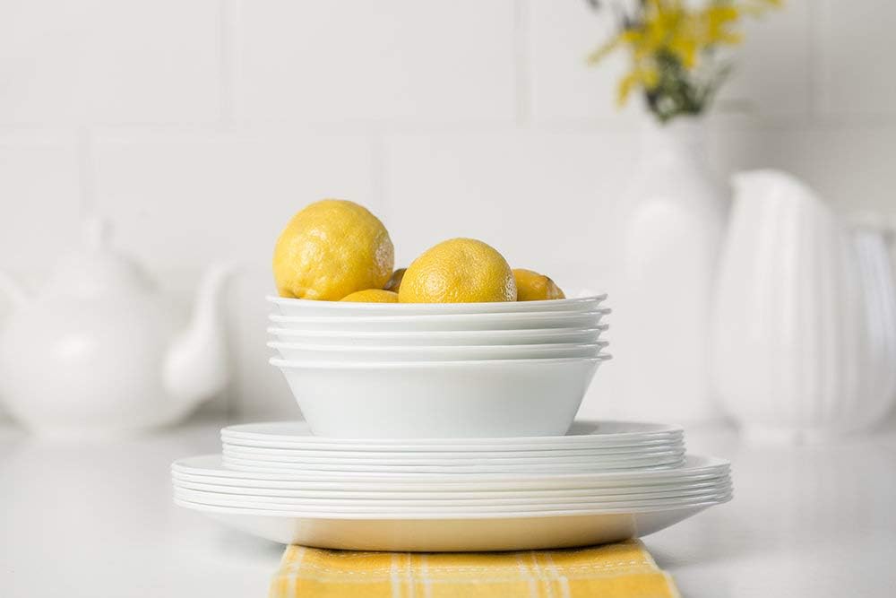 18-Piece Dinnerware Set, Winter Frost White, Service for 6 S7542
