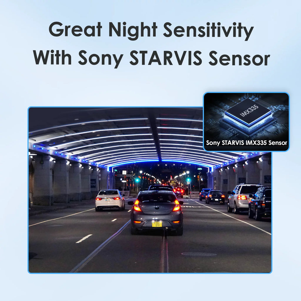 Dashcam Front and Rear 2K 1440P 60FPS with GPS Wi-Fi Parking Mode P76822
