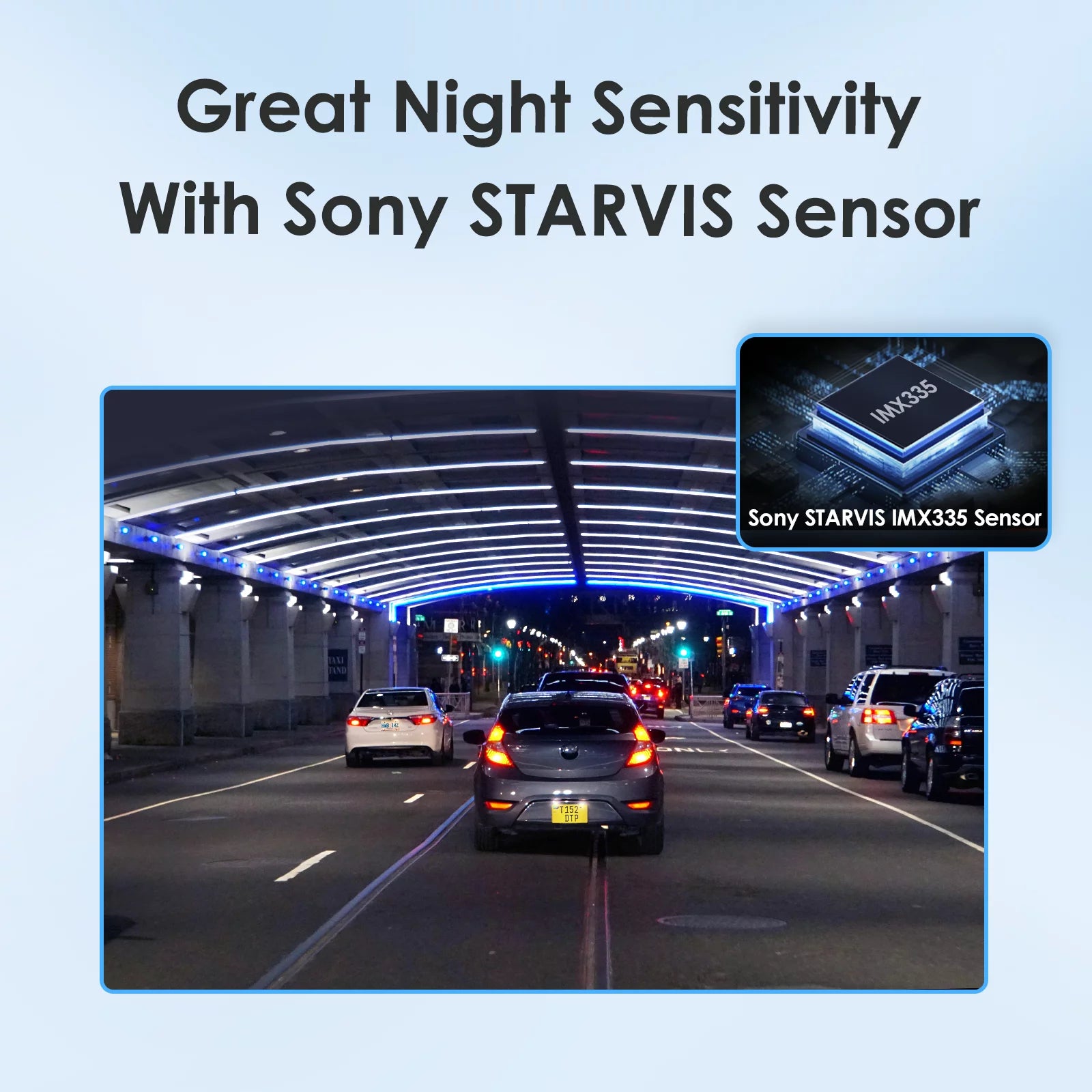 Dashcam Front and Rear 2K 1440P 60FPS with GPS Wi-Fi Parking Mode P76822