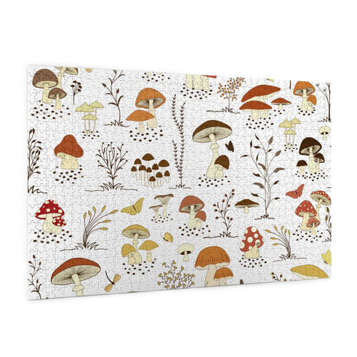 1000 Pieces Jigsaw Puzzle Mushrooms and Butterflies E521