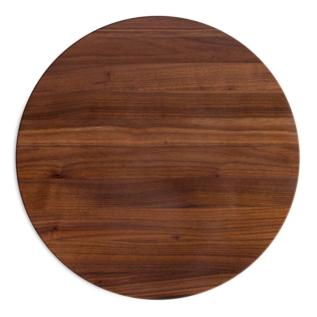 Walnut Wood Round Cutting Board for Kitchen, 18" x 18" x 1.5" E220