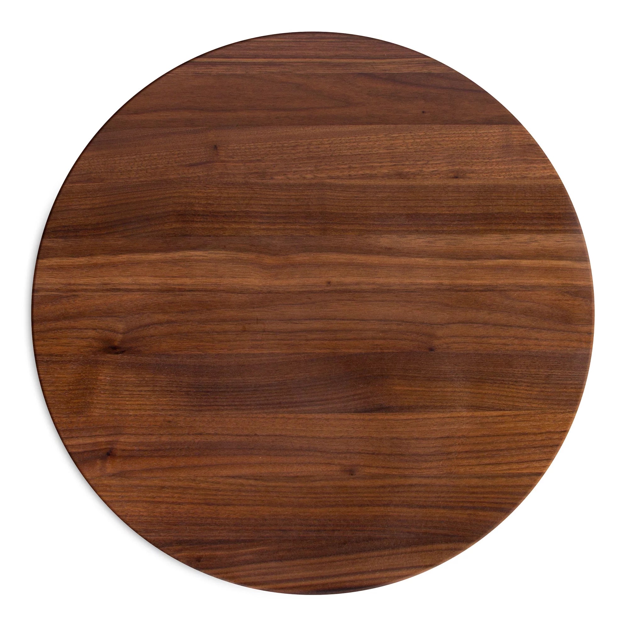 Walnut Wood Round Cutting Board for Kitchen, 18" x 18" x 1.5" E220