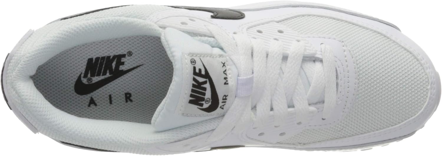 Women's White and Black Running Shoes Y3789