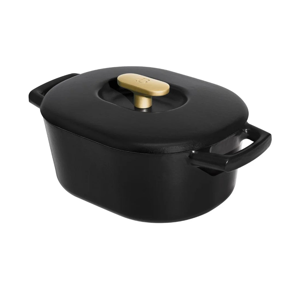 6 Quart Enamel Dutch Oven, Black Sesame Y718648