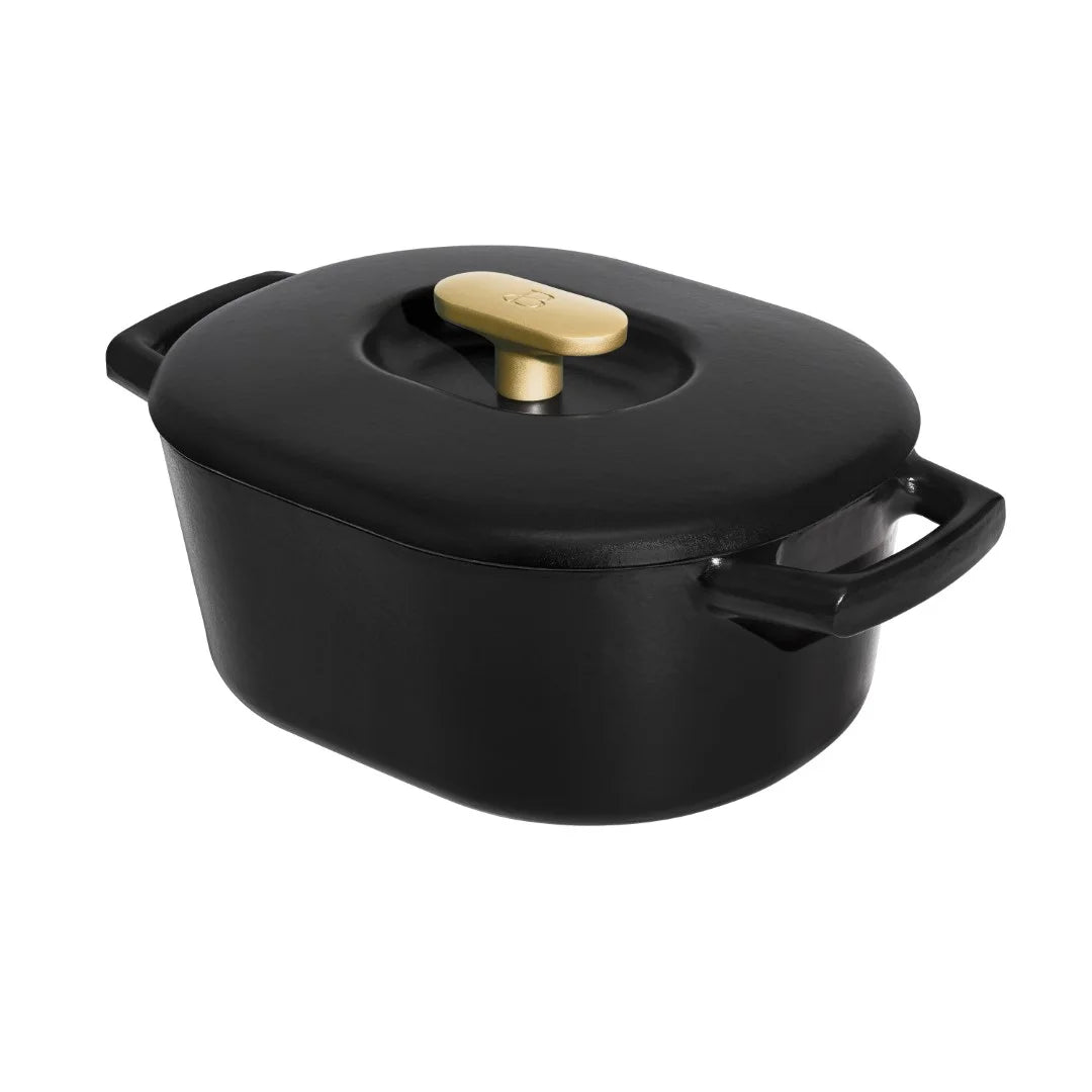 6 Quart Enamel Dutch Oven, Black Sesame Y718648
