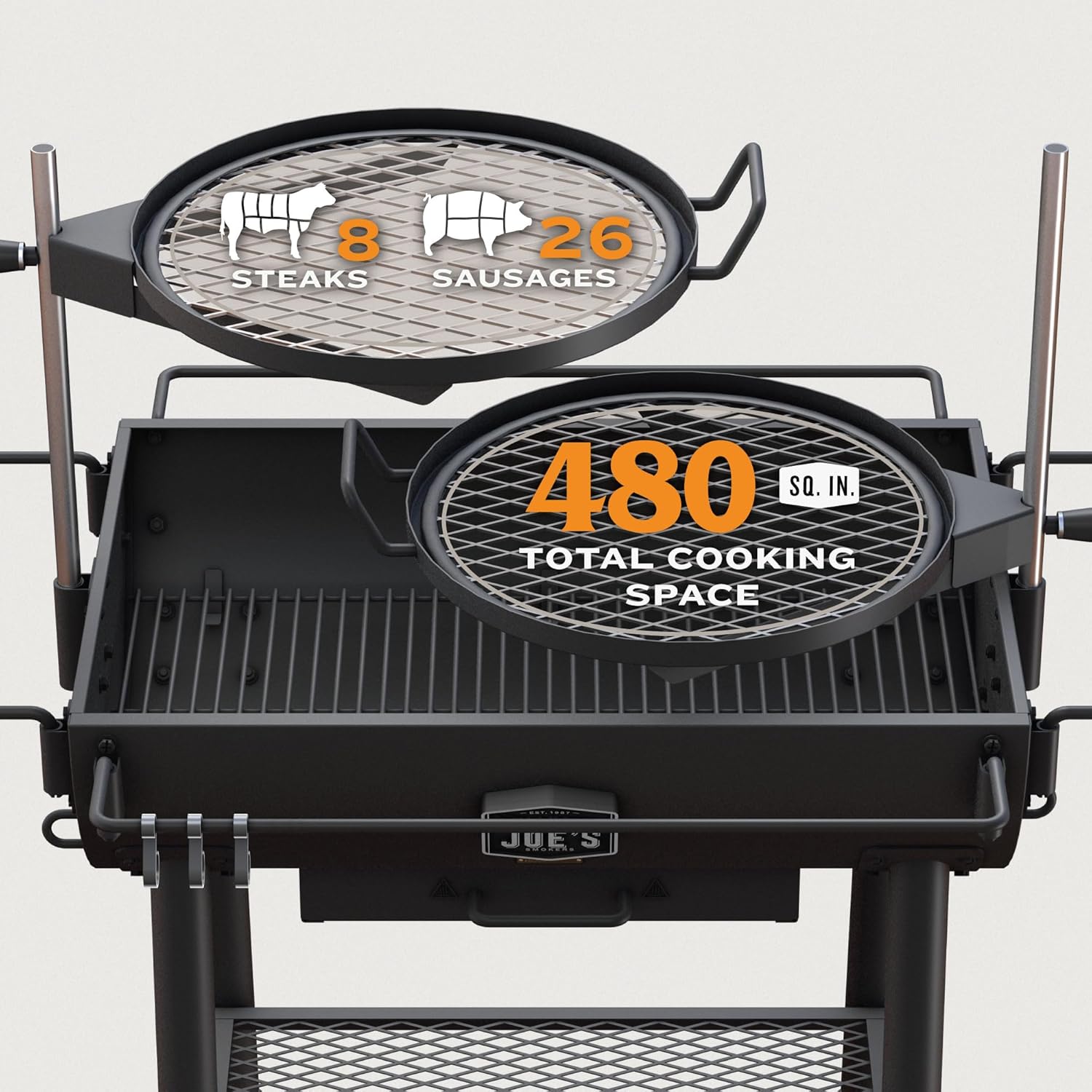 Barrel Charcoal Grill J7206