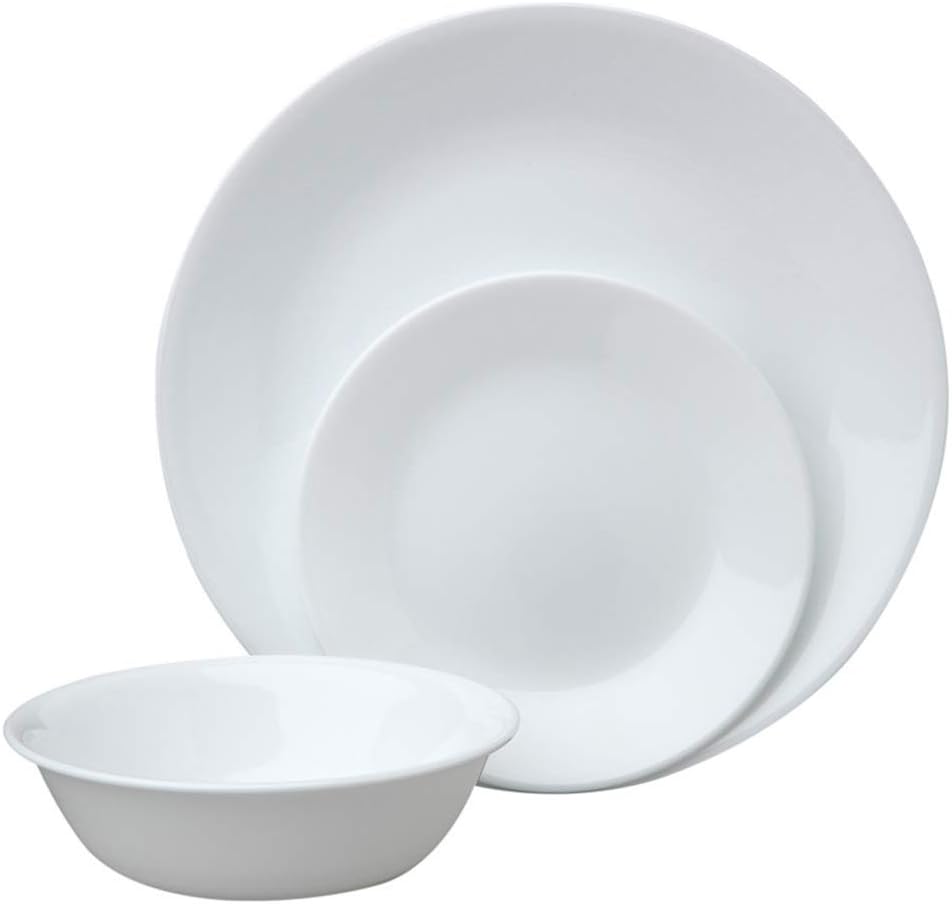 18-Piece Dinnerware Set, Winter Frost White, Service for 6 S7542