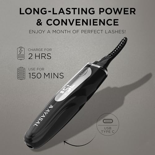 Heated Eyelash Curler for Long-Lasting Curls I685917