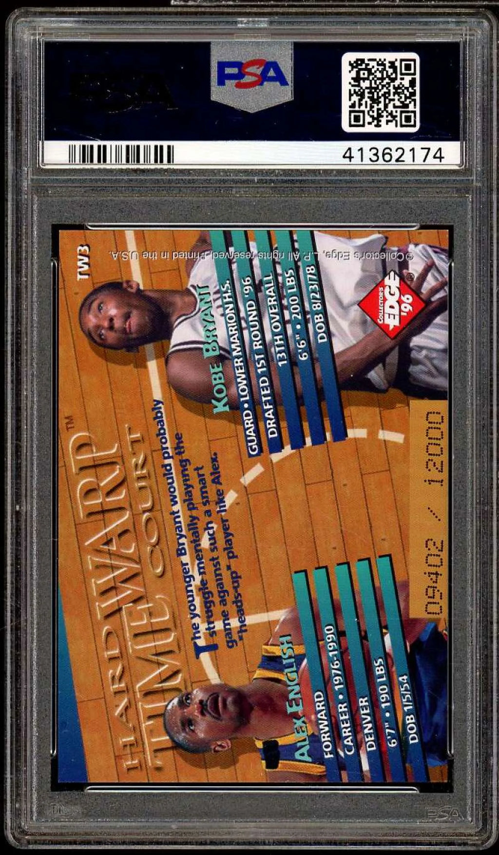 1996 Collector's Edge Time Warp Rookie Card PSA 10 V47071