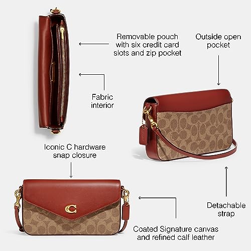 Womens Coated Canvas Crossbody Bag D1143