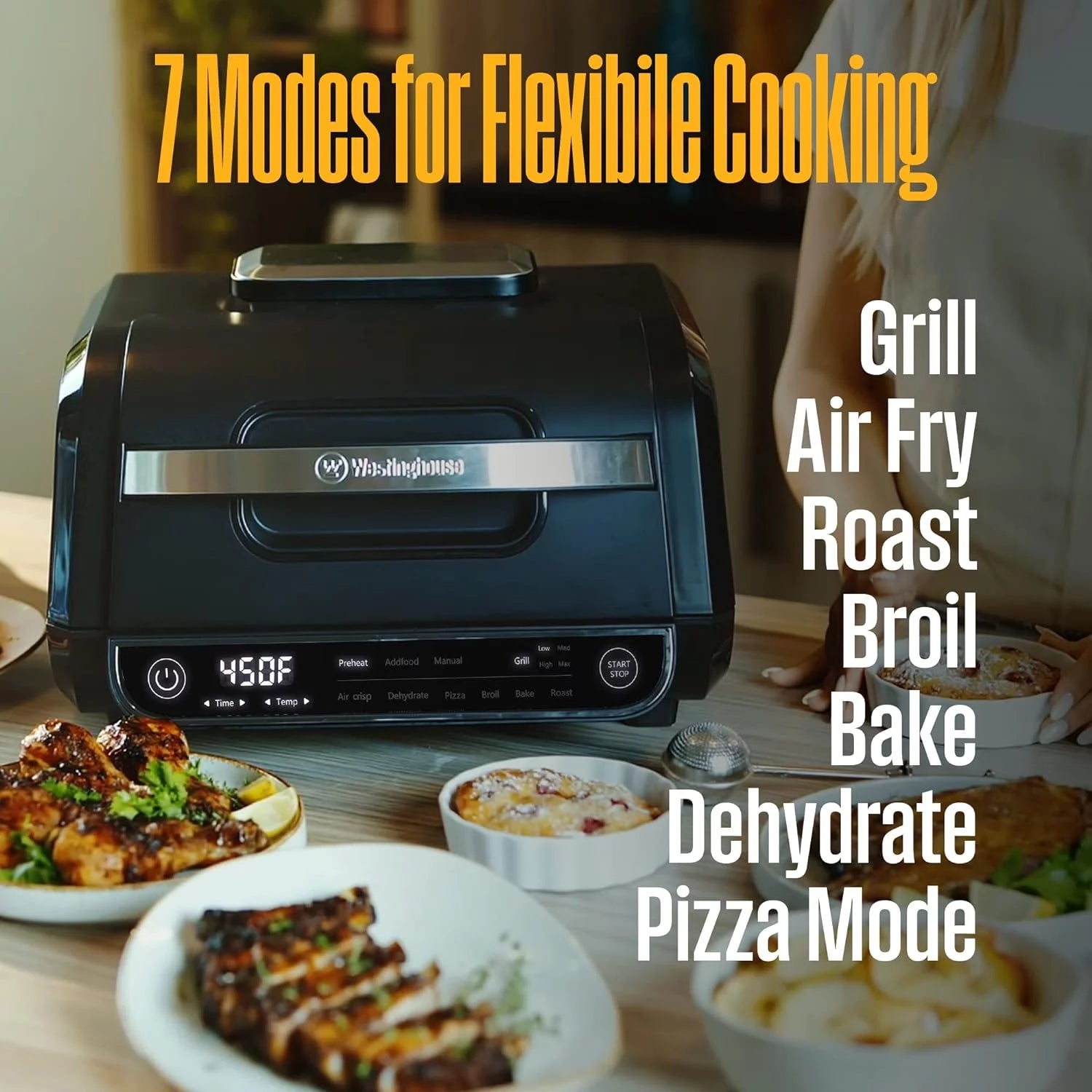 7 in 1 Air Grill - Black H3095