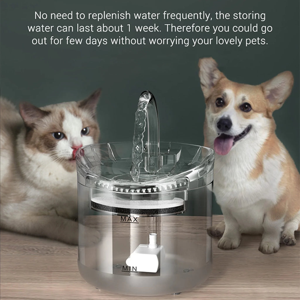 2L Quiet Cat Water Fountain Dispenser I625733