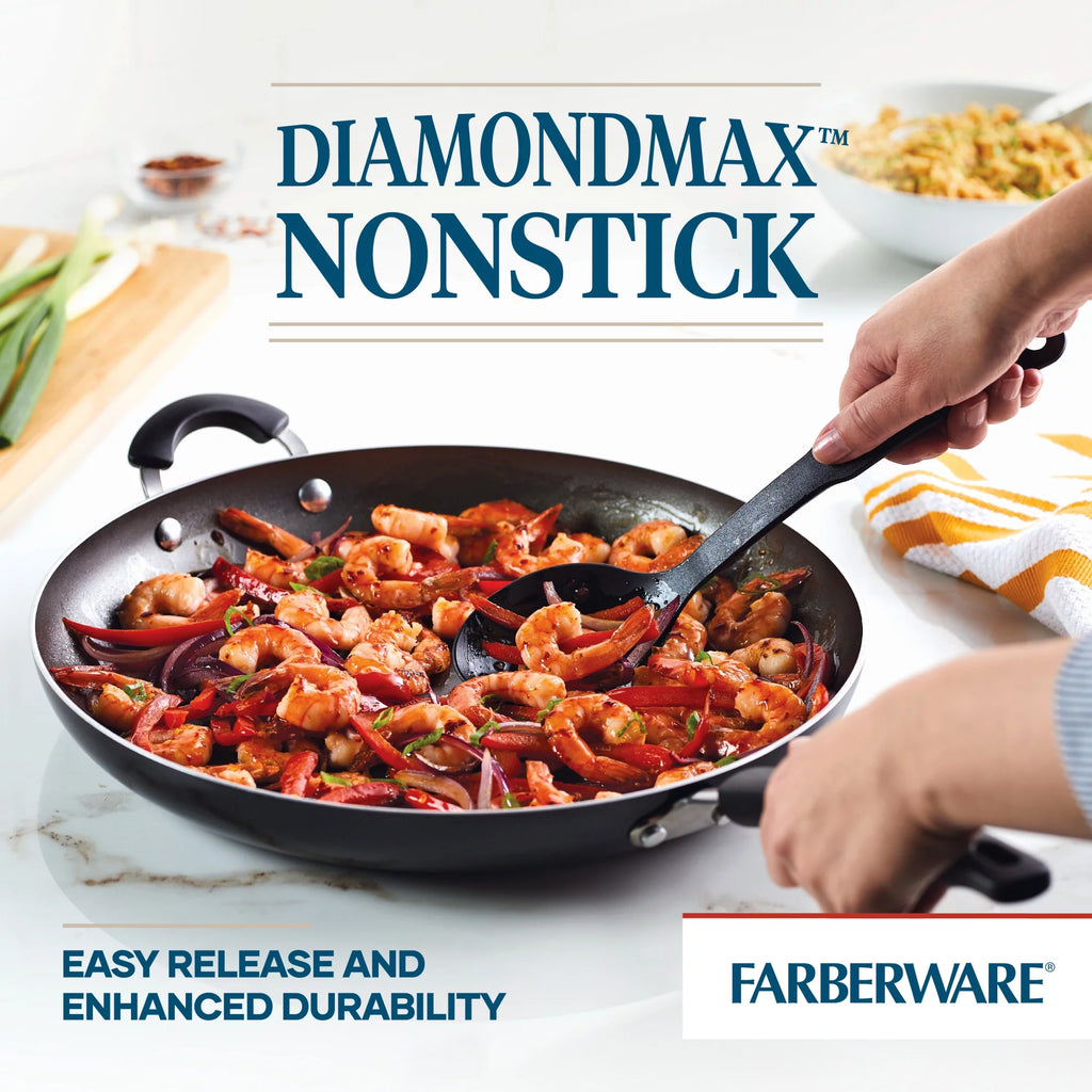 Nonstick Frying Pan with Helper Handle, 14 Inch J393549
