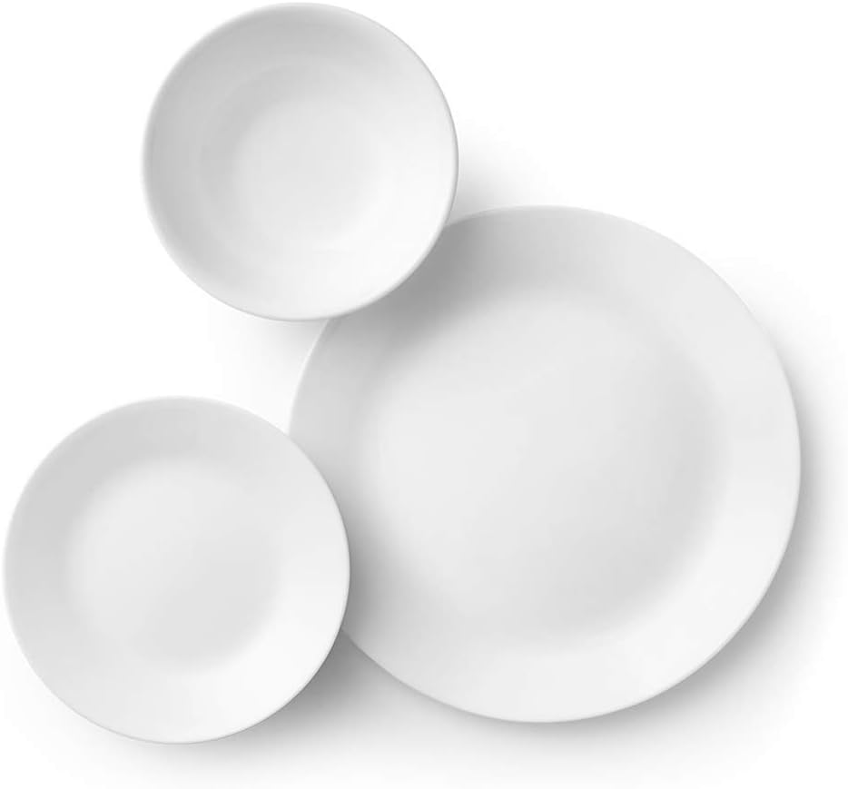 18-Piece Dinnerware Set, Winter Frost White, Service for 6 S7542