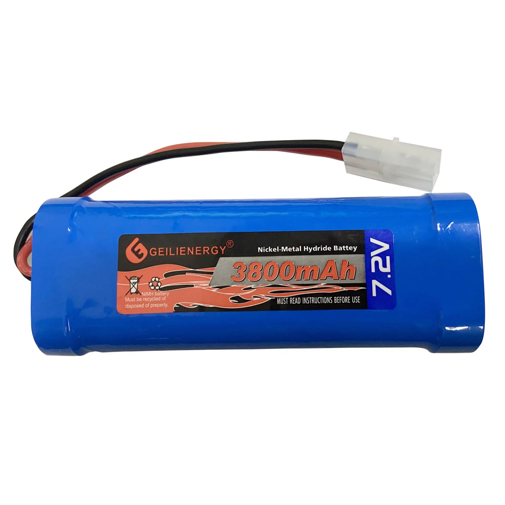7.2V 3800mAh NiMH RC Battery with Tamiya Connector for RC Cars Trucks J42973