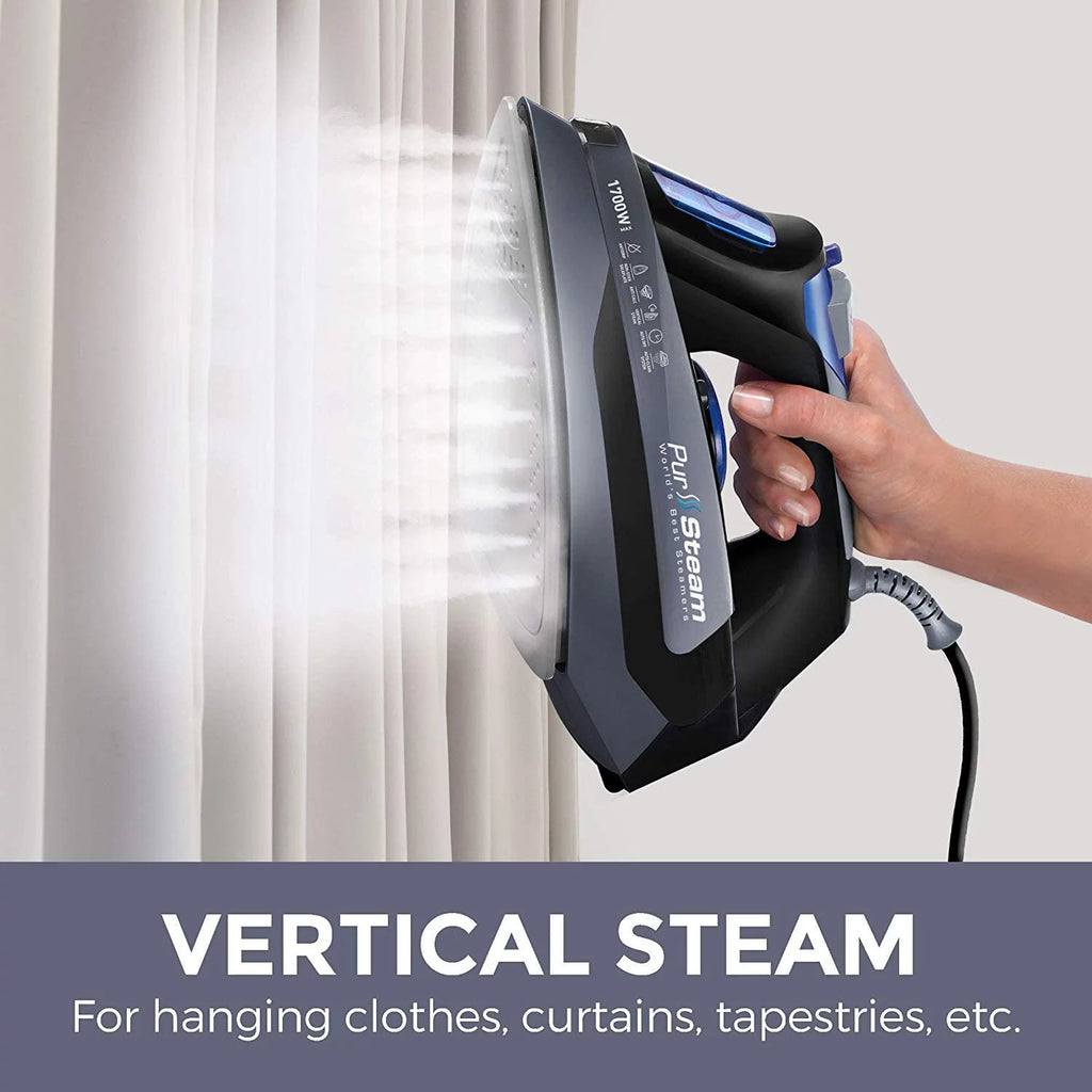 Steam Iron for Clothes with Stainless Steel Soleplate, Self-Cleaning T481095