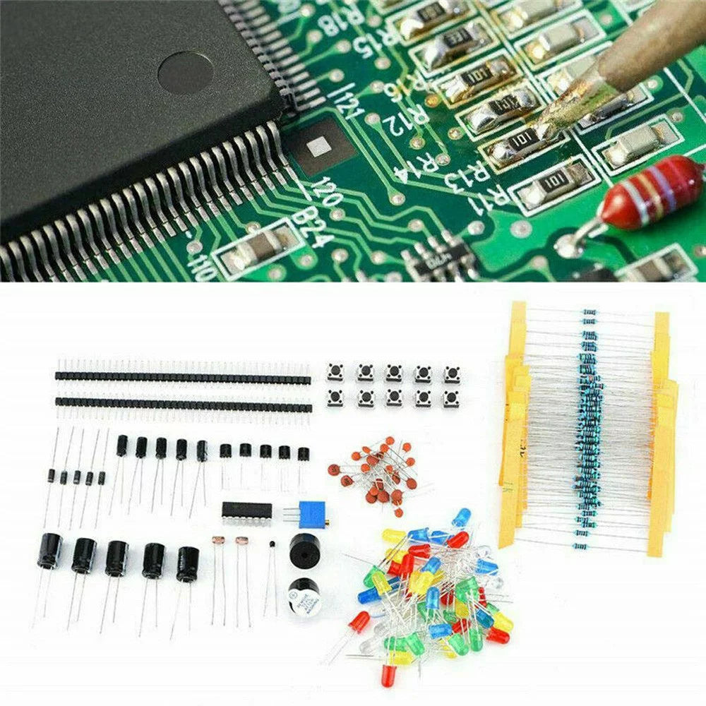 Electronic Component Starter Kit with 830 Tie-Points Breadboard A4916
