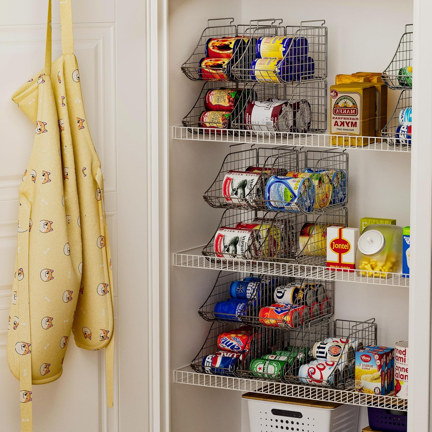 Stackable Can Organizer with Handles for Pantry and Cabinet S22684