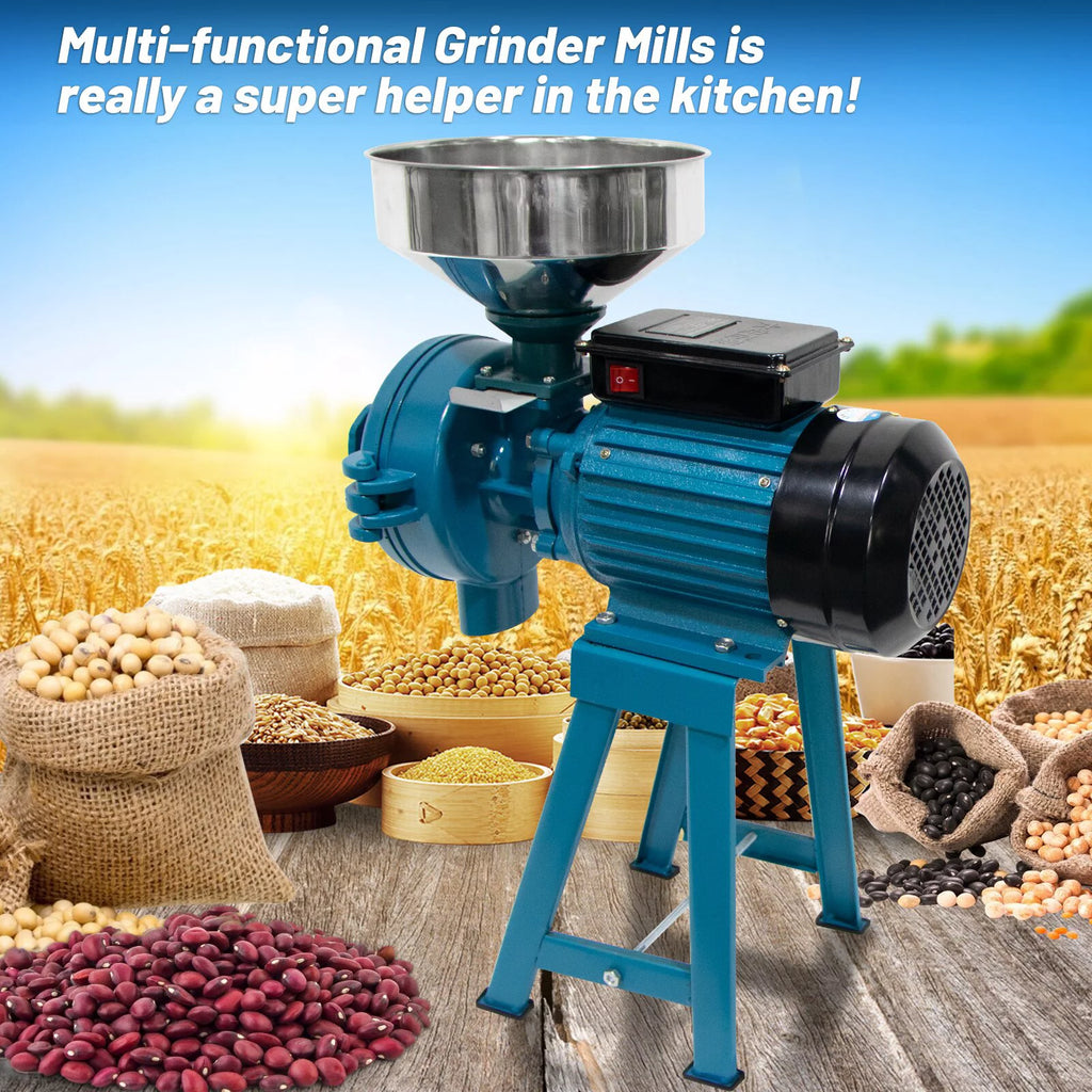 3000W 110V Commercial Grain Grinder for Corn Wheat Flour N8095