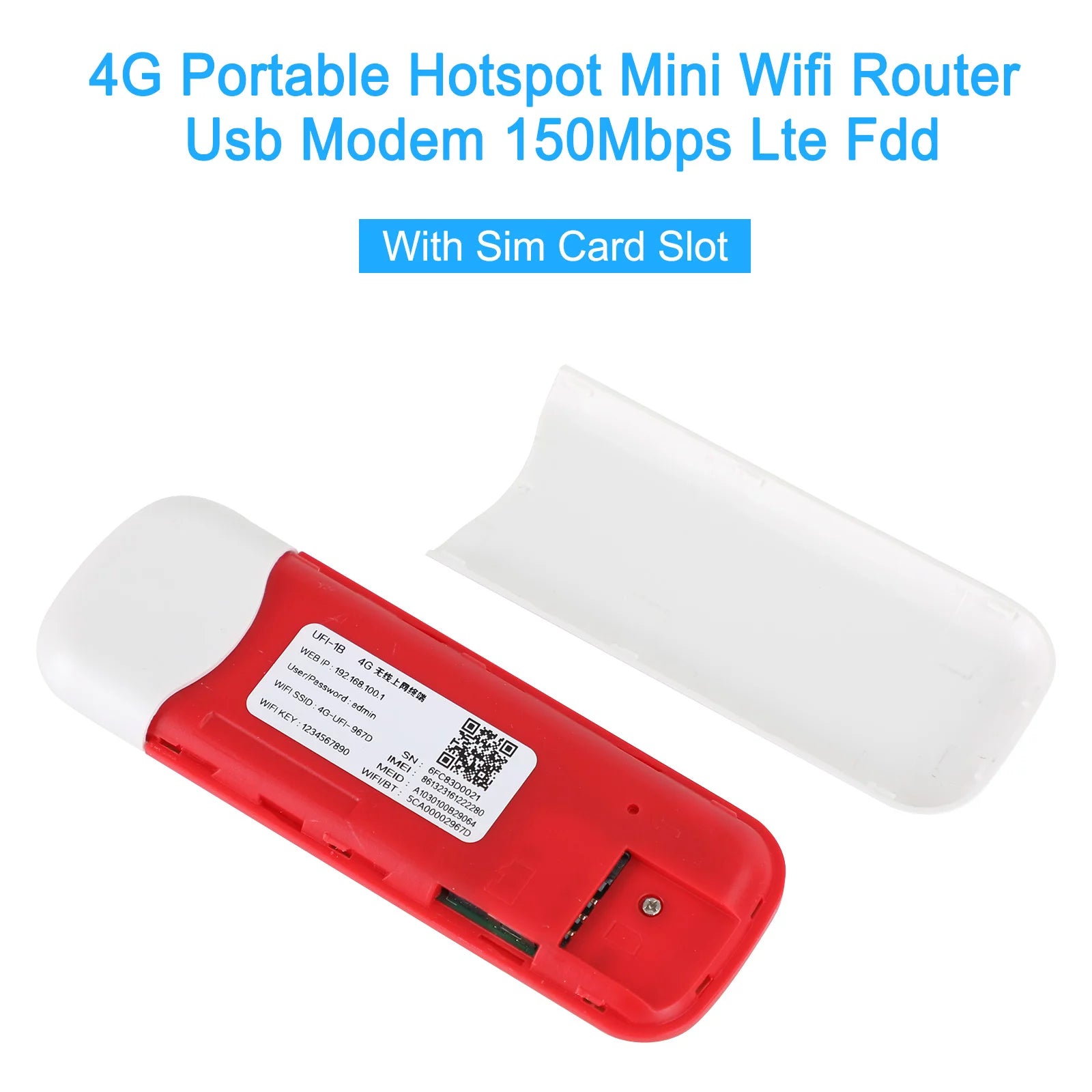 Portable 4G LTE WiFi Hotspot USB Modem T391536