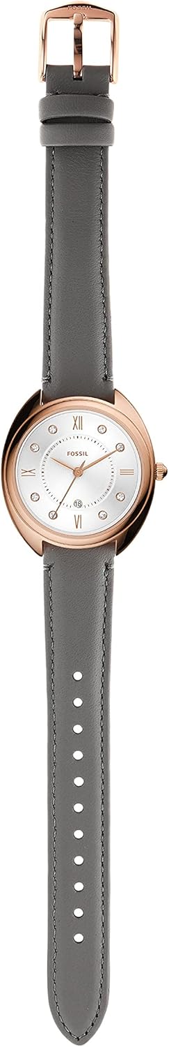 Women's Quartz Stainless Steel and Eco-Leather Three-Hand Watch O162516