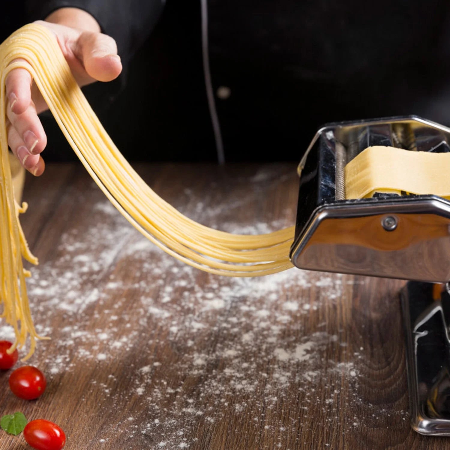 Pasta Maker Roller Machine with 6 Thickness Settings for Spaghetti Lasagna U73977