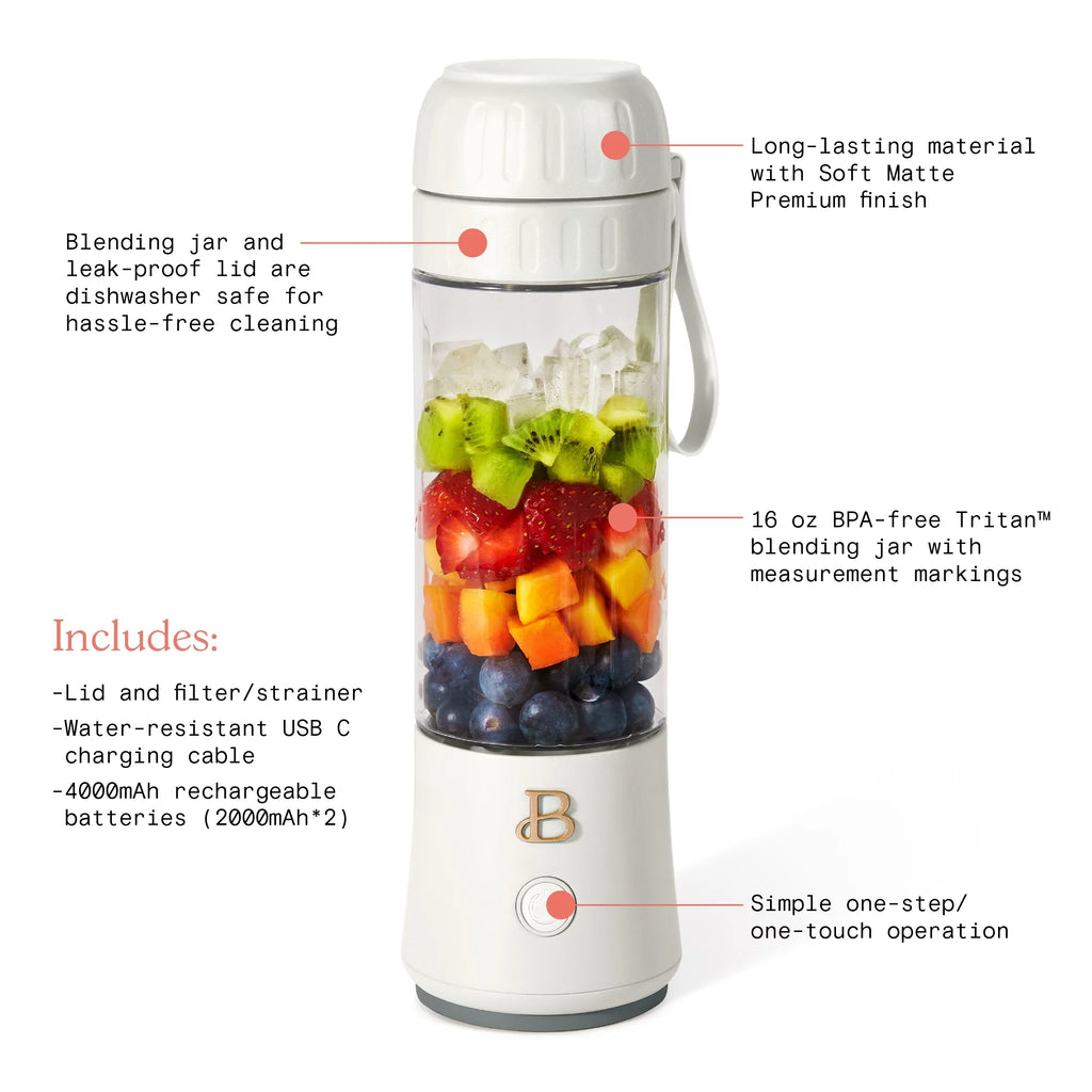 Portable Blender 70 W, 16 oz, White A136603