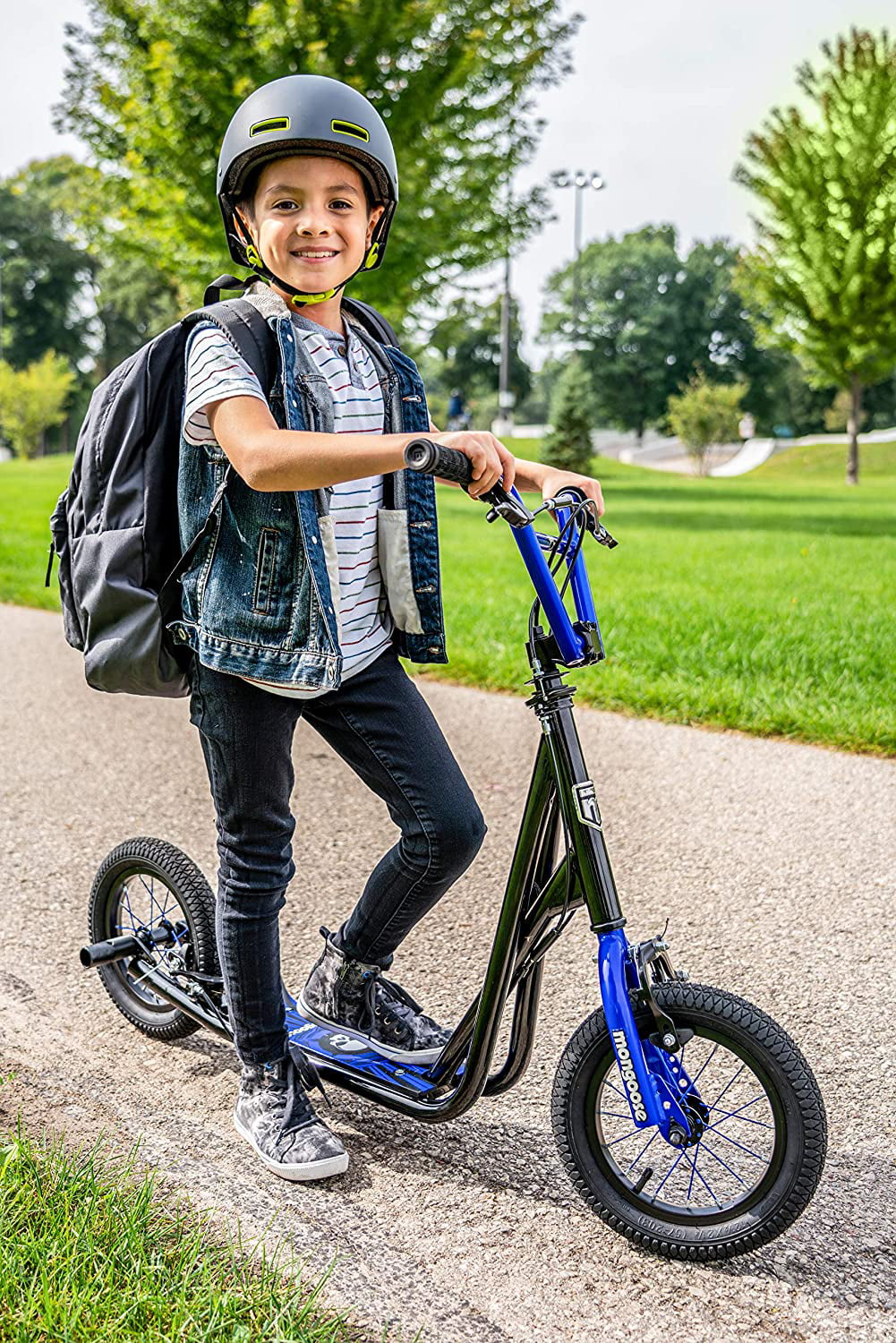 Youth Scooter with Front and Rear Brakes, 12-Inch Wheels X601