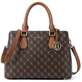 BOSTANTEN Women Leather Handbags Top Handle Satchel Purses Medium