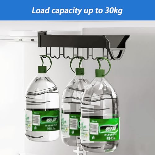 Broom and Mop Organizer, Hanging Storage Rack for Kitchen, Closet, Garage O620752