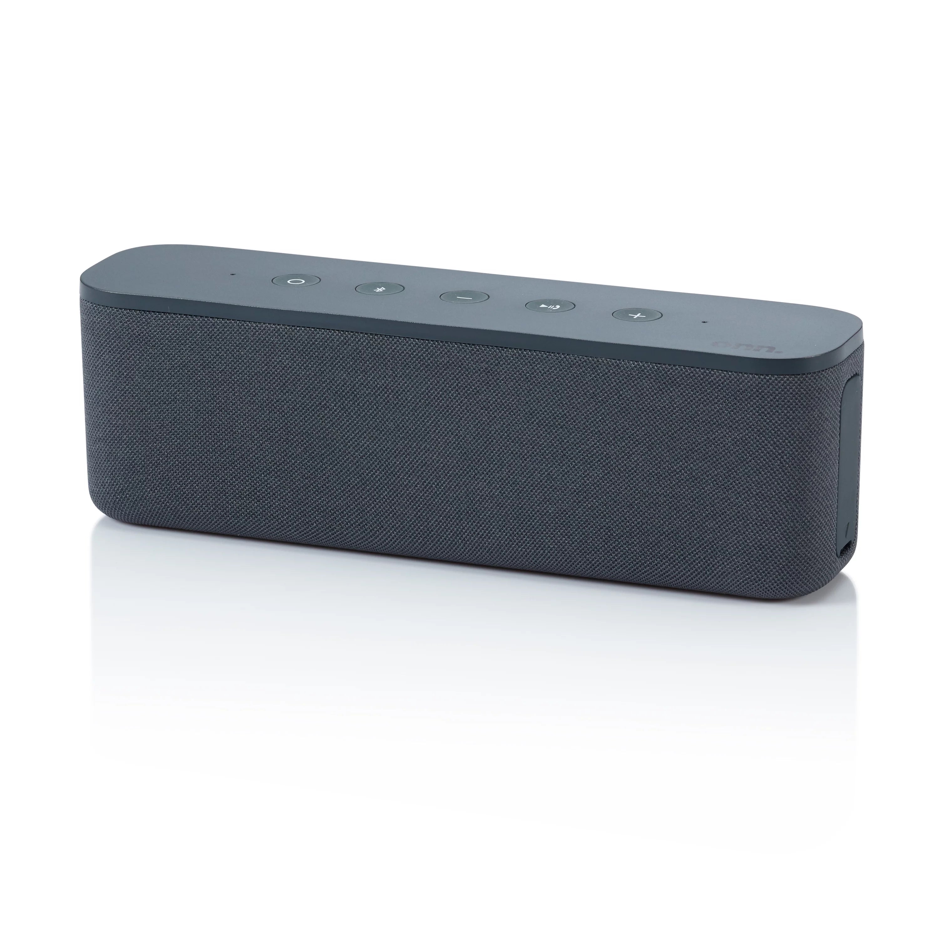 onn. Large Indoor Portable Speaker with Bluetooth, Grey, AAAGRY100006902