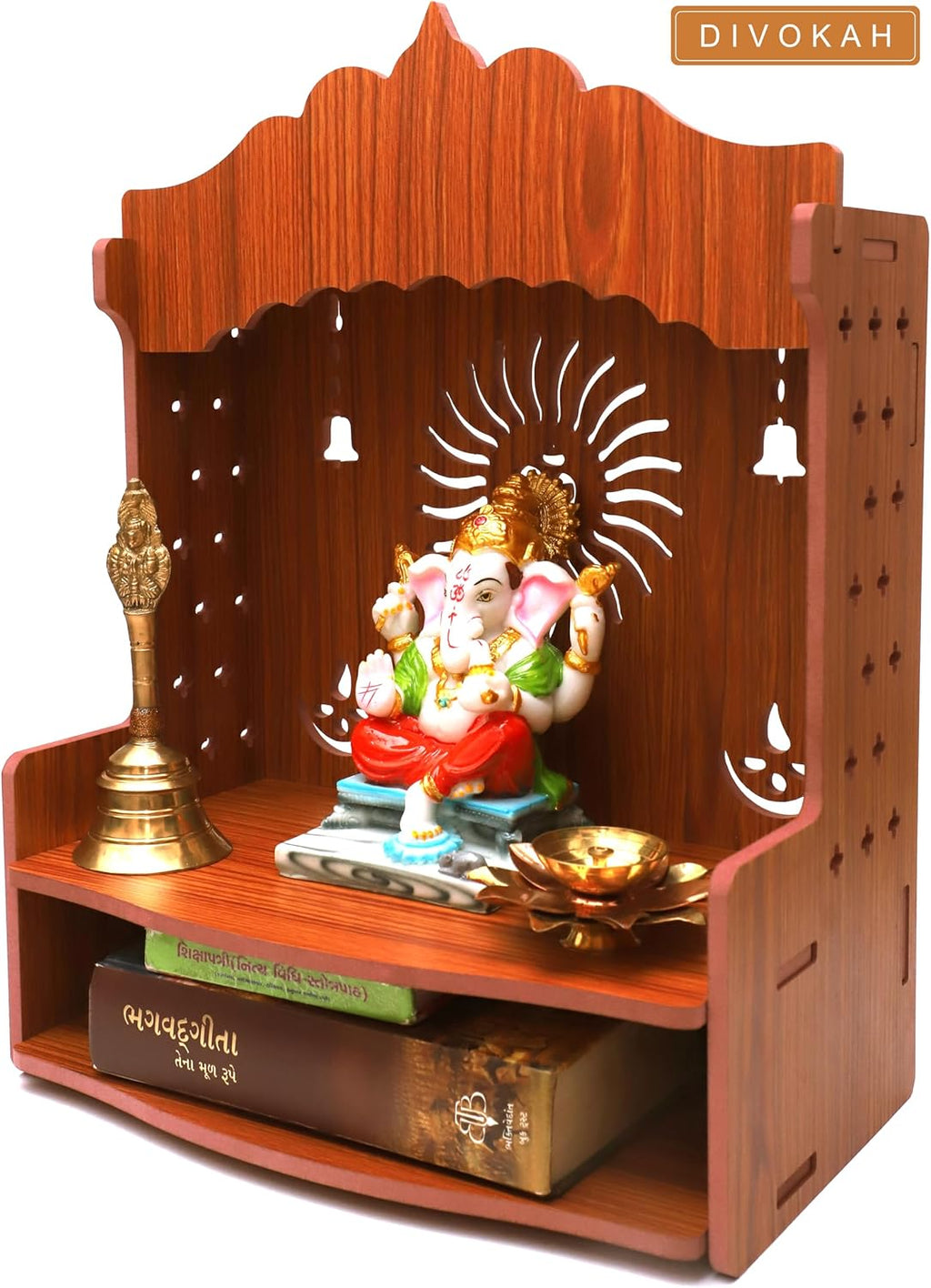 MDF Wooden Wall Mounted Temple for Home and Office K299407