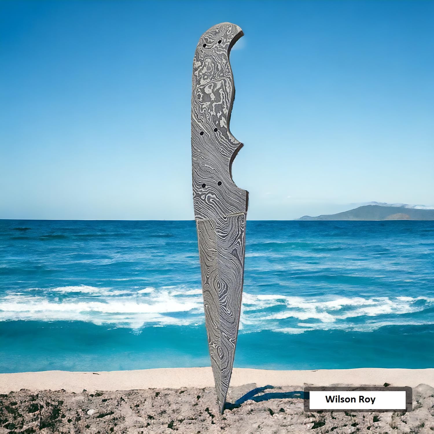 Damascus steel Full Tang Blank Blade Knife Blank for Knife Making P547757