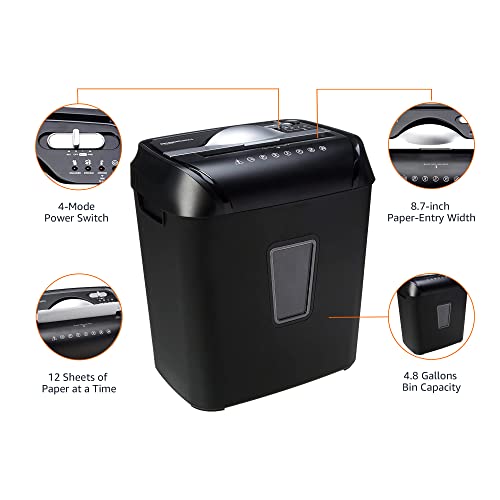 Cross Cut Paper and Credit Card Shredder with 4.8 Gallon Bin M92615