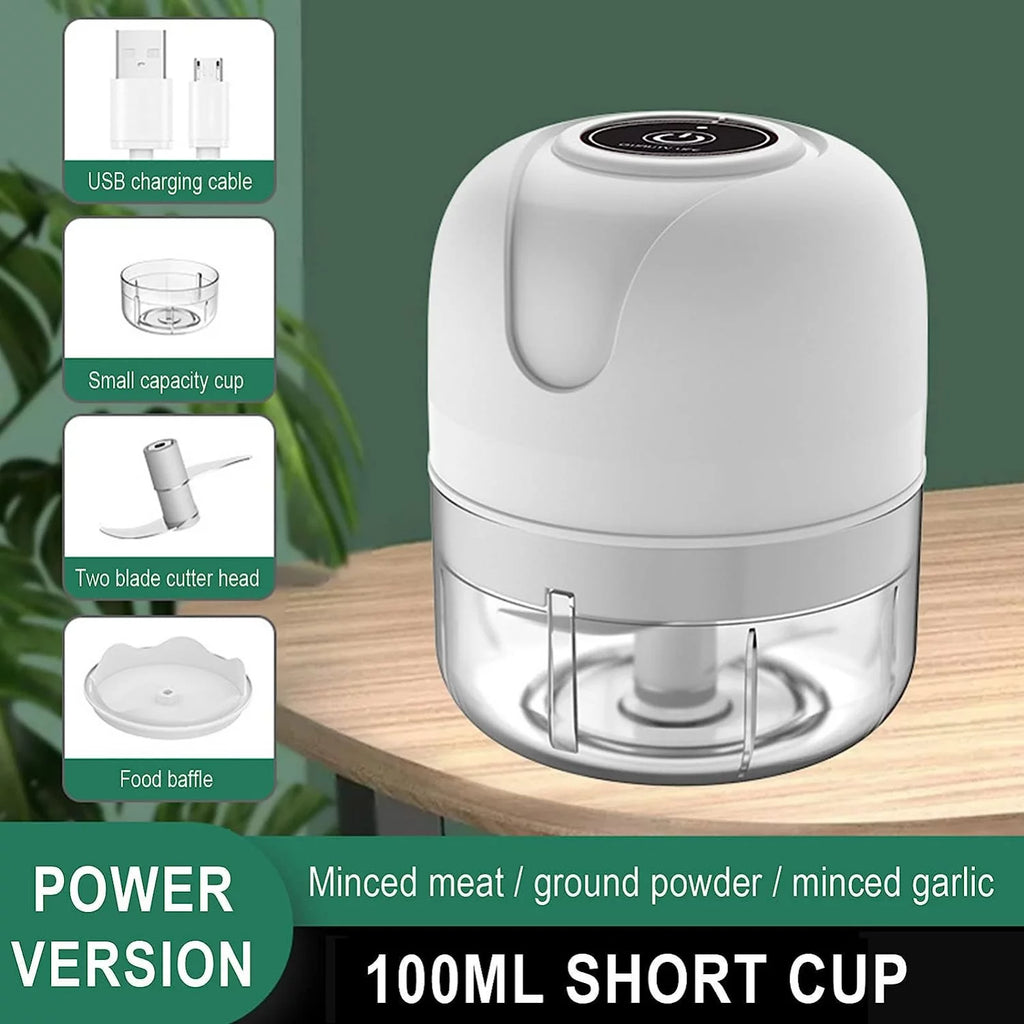 Electric Mini Garlic Chopper, Portable Food Processor for Vegetables S16619