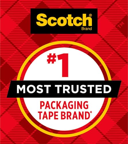Heavy Duty Packaging Tape, 1.88" x 65.6 yd, Clear, 3" Core, 2 Rolls E597